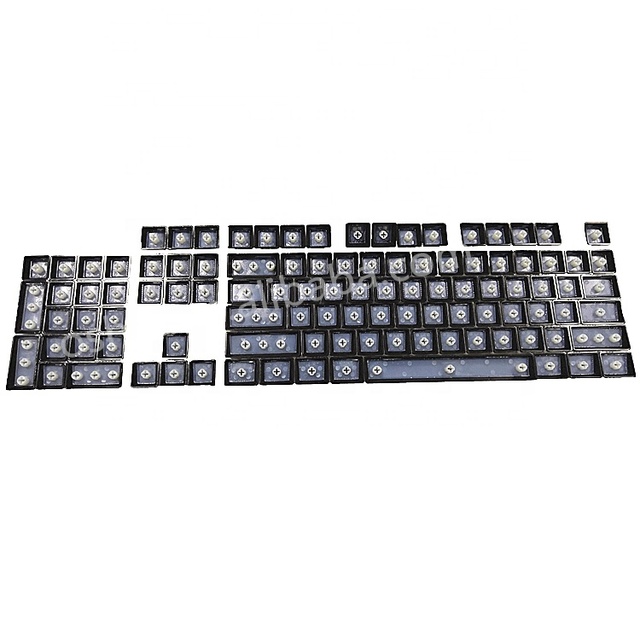 OSHID Full Set 104 Keys Low Profile Backlit RGB LED Mechanical Custom Keycaps Short Height