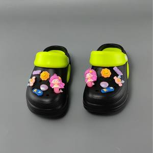 <span class=keywords><strong>Sandales</strong></span> plates de dessin animé de sirène pour femmes bricolage maison intérieur et extérieur sentiment fermeture à enfiler pour les femmes - Product Image 2