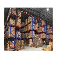 Étagère de stockage robuste en acier Q235B pour centre logistique, fabricant OEM, capacité 4000 kg, conception personnalisée