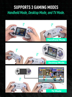 DATA FROG SF2000 Console de jeu portable rétro 3 pouces IPS sans fil 2,4g avec 6000 jeux intégrés Jeux vidéo Enfants 1200mAh