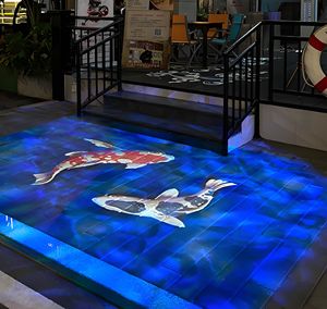Écran LED interactif pour sol intérieur P3.91, vidéo 3D couleur HD anti-reflet, fabricants de dalles de sol LED - Product Image 2