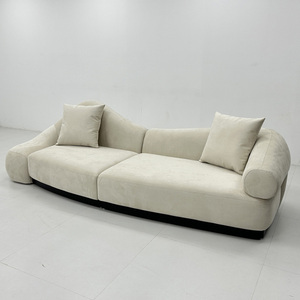 Đương đại ý i-shaped Modular couch <span class=keywords><strong>Set</strong></span> 3-chỗ ngồi <span class=keywords><strong>sofa</strong></span> cắt với gỗ trang trí cho khách sạn 'đồ nội thất phòng khách - Product Image 3