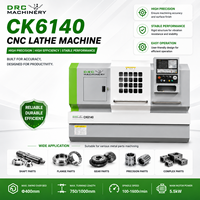 Tour CNC CK6140 en stock, prêt à être expédié, portée de 400 mm, banc de 750 mm, tourelle GSK 4T, livraison rapide en 15 jours, FOB Dalian Export
