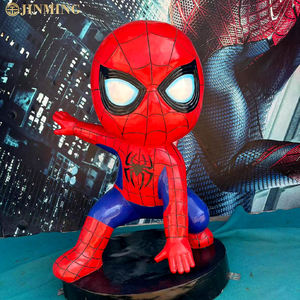 Estatua de Spider-Man, Los Vengadores de Marvel, figuras artesanales de resina, esculturas de héroes de dibujos animados para adornos de centros comerciales, escenas de animación - Product Image 1