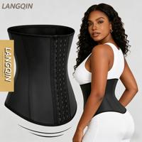 LANGQIN Corset colombien respirant pour femme, gaine amincissante avec contrôle du ventre, pour un ventre plat et une combustion des graisses
