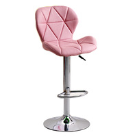 Chaise de bar pivotante en cuir PU à hauteur réglable, design italien moderne et tendance pour la cuisine