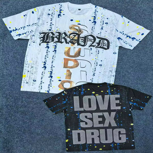 3.5 Dollar Model MXJ065 Graphic 250Gram Oversized Printing Cotton Funny Big <strong>Face</strong> <strong>T</strong>-<strong>Shirts</strong> Men's Summer <strong>T</strong> <strong>Shirts</strong> With Colors - Product Image 5