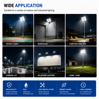 Projecteur LED modulaire pour stade 50W-250W, 170LM/W, IP66 étanche, AC 85-265V, extérieur, pour terrain de tennis, terrain de sport