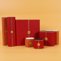 Boîte à bijoux en cuir personnalisée Sifoo, boîte d'emballage de luxe haut de gamme pour bagues et pendentifs, boîte à bijoux à double entrée