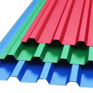 Feuille de fer de toit ondulé trapézoïdal Colorbond/feuille de toiture Ibr profilée pour boîte