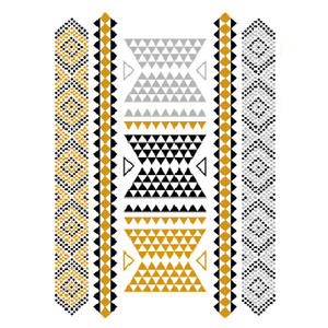 Nuevo Diseño de Pegatinas Temporales de Papel con Hoja de Oro y Plata para Bodas, Pegatinas de Tatuaje de <span class=keywords><strong>Henna</strong></span> Doradas - Product Image 4