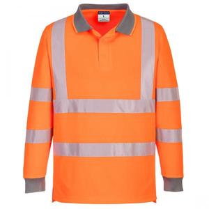 PORTWEST-Polo à manches longues orange haute visibilité EC11ORRXXL Eco (6 pièces) -EAN 5036146015924 HI-VIS WORKWEAR - Product Image 1