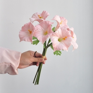 KEWEI 1622 Hot Selling Bridal Bouquet Real Touch <strong>Morning</strong> Glories Flowers Artificial Bouquet Home Event Decoration - Product Image 1