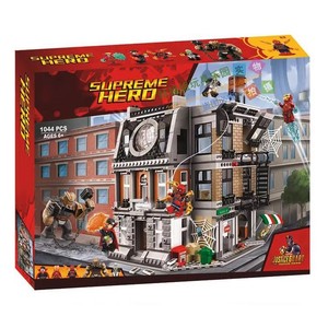 Marvel IRO N Man3 1:8 Sanctuary Mô Hình Đồ Chơi ABS Nhựa Xây Dựng Cơ Sở Xây Dựng Khối Con Số 40-Mảnh Thành Phố Tưởng Tượng Thiết Lập Unisex - Product Image 3