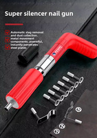 Pistola de Clavos Manual Mini de Acero, Nueva, de Fábrica, con Bajo Nivel de Ruido, 5 Velocidades Ajustables, para Diversas Superficies de Construcción