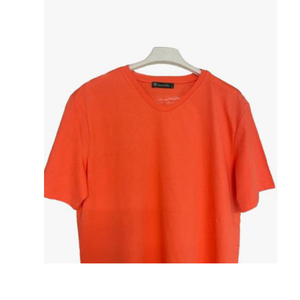 T-shirt uni ample à col en V 100% coton pour homme, vêtements décontractés, respirant, séchage rapide, respectueux de l'environnement, anti-rétrécissement, manches courtes - Product Image 5