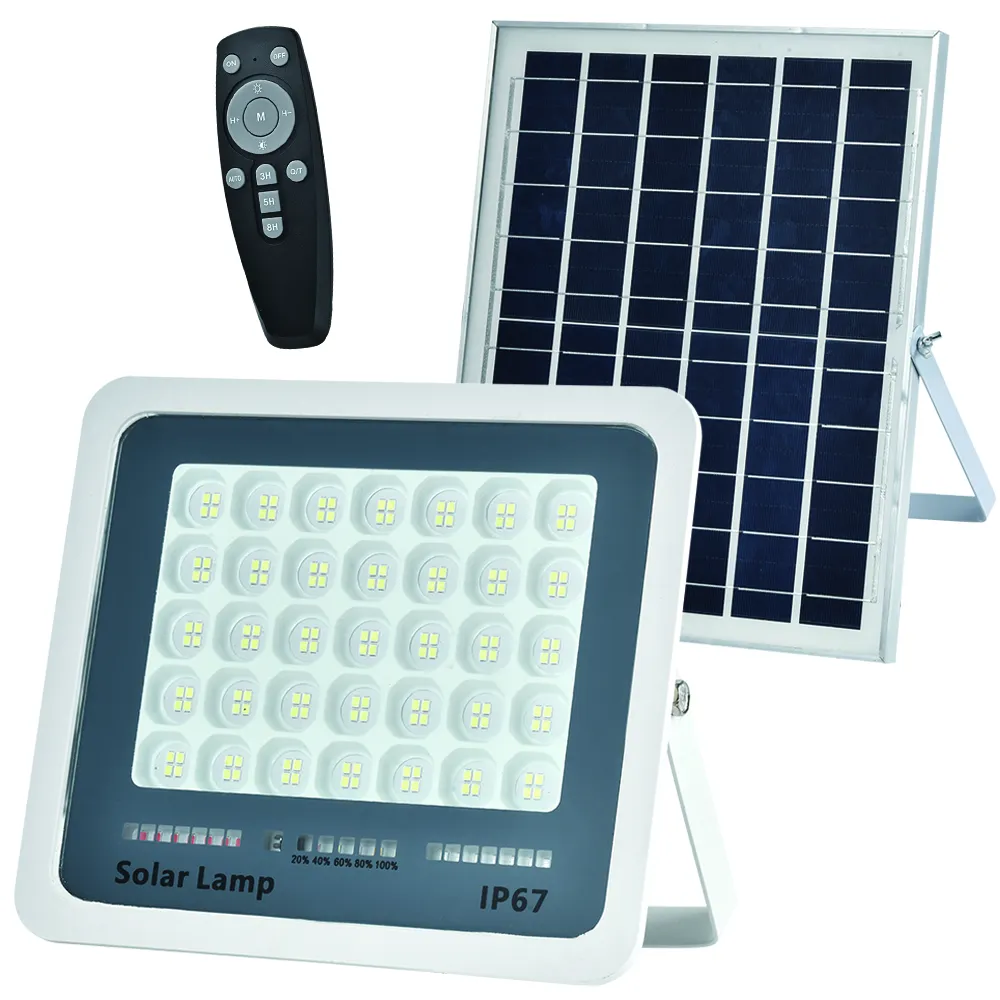 Hoge Standaard In Kwaliteit Ce Certificering 100W Ip66 Led Solar Lights Buitenbeveiliging Waterdichte Zonne-Energie Schijnwerper