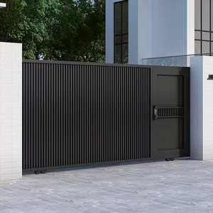 Puerta <span class=keywords><strong>de</strong></span> Entrada Moderna <span class=keywords><strong>de</strong></span> Aluminio, Puertas Corredizas para Entrada <span class=keywords><strong>de</strong></span> Vehículos con Automatización - Product Image 3