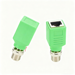 Adattatore Ethernet Industriale M12 X Code 8 Pin Maschio RJ45 Schermato con Cavo, Contatti in Rame Placcato Oro, Alloggiamento in PVC per Automazione - Product Image 5