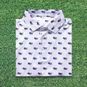 Chất Lượng Cao Biểu Tượng Tùy Chỉnh Golf Quần Áo Các Nhà Sản Xuất Người Đàn Ông Giản Dị Tất Cả Các Hơn In Mỏng Phù Hợp Với Polyester Spandex Golf Polo Áo Sơ Mi - Product Image 4