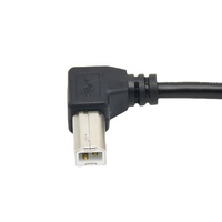 Kabel Ekstensi Data USB B Sudut 90 Derajat Tipe-B Male ke Female untuk Printer Scanner