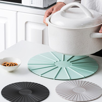 Sous-verre en silicone moderne et minimaliste pour cuisine, style Instagram, résistant à la chaleur, épais, pour tasses, table ou dessous de plat, modèle DMS1012