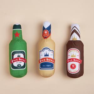 Juguete de Peluche para Mascotas, Novedoso y Sostenible, de Algodón, Divertido, con Forma de Botella de Vino, para Perros, con Sonido, para Limpiar los Dientes, Resistente a Mordeduras - Product Image 5