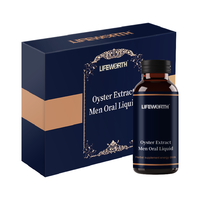 Lifeworth Male Healthcare Boisson liquide orale Supplément d'extrait de maca d'huître pour hommes améliore l'endurance et combat la fatigue