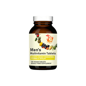 Tabletas Multivitamínicas Personalizadas para Hombre con MOQ Bajo, Suplemento de Alimentos Integrales con Vitamina A y Biotina que Ayuda a la Producción de Energía - Product Image 1