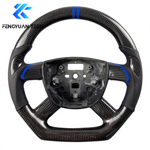 Volant de voiture personnalisé en Alcantara et fibre de carbone forgée pour <span class=keywords><strong>Ford</strong></span> Mondeo Mk5 Mk2 Mk4 Mk3 <span class=keywords><strong>S</strong></span>-<span class=keywords><strong>MAX</strong></span> Galaxy Taurus Edge <span class=keywords><strong>2008</strong></span> - Product Image 1