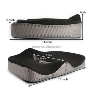 Bantal kursi ortopedi lembut, bantalan Gel pereda nyeri tulang ekor, untuk nyeri punggung, panjang, duduk, nyaman - Product Image 5