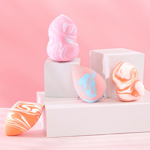 柔软多彩化妆海绵套装美容粉扑化妆工具粉底遮瑕膏混合专业化妆海绵鸡蛋 - Product Image 3