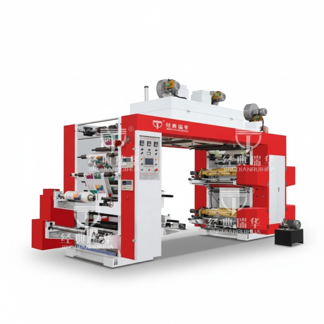 Low Price High Speed Automatic 6-Color Flexographic Label Printer with PLC System and 100m/min Print Speed
