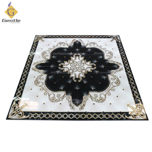 Sàn Gạch Gốm Trong Nhà Bán Sỉ Nhà Sản Xuất Phật Sơn Thảm Màu Vàng Gạch Lát Sàn Trang Trí Được Đánh Bóng 1200*1200 - Product Image 4