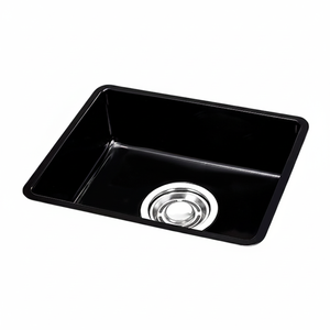 [BAEKJO] Évier simple moderne ENAMEL 540 NOIR, finition émail couleur brillante, offrant une couleur éclatante et une durabilité supérieure longue durée - Product Image 2