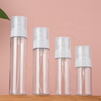 Petits vaporisateurs transparents en plastique Pet, 5 pièces, petits vaporisateurs de parfum, 45Ml, 60Ml, 80Ml, 100Ml, 5Ml, vente en gros