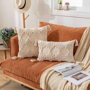 Simple Line Nordic Pattern Lumbar Support Pillow Cover Colorful Rhombus Design <b>for</b> Gift and Craft - Product Image 4
