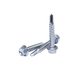 De acero inoxidable de brida hexagonal cabeza-de sems tornillos - Product Image 1