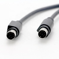 Mini-DIN 6-Pin Stecker-Stecker 1,8m/6ft PVC-Ummantelung Reines Kupfer 3A Schnellladekabel auf Lager für Computer, Drucker, Scanner, Kamera