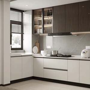 Renovación de Cocina Moderna Santopova: Gabinetes de Color Contrastante y Diseño Inteligente - Product Image 2