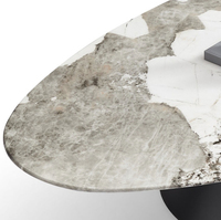 Ensemble de table à manger ronde en aluminium Wabi-Sabi moderne et portable avec chaises en métal pour petites cuisines, meubles de salle à manger