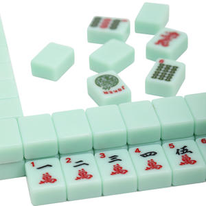 Fichas de Mahjong Judías Americanas/Occidentales, 166 Piezas, Melamina, 30 mm, Color Jadeíta, Mahjong Pequeño para Viajar, Conveniente - Product Image 5