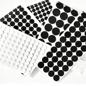 Almohadillas Antideslizantes de Goma Redondas Autoadhesivas Personalizadas, Protectores de Goma Negros para Muebles y Electrónicos - Product Image 1