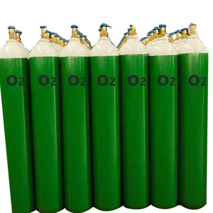 Oxygen Argon Gas Cylinder High Pressure Co2 Tank DOT ISO 40L Steel High Pressure Cyl Medical Gas 10L