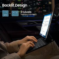 APPS2Car Étui Clavier pour iPad Pro 12,9 Pouces