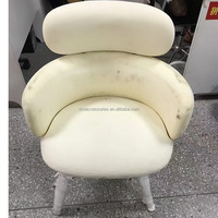 Chaise pivotante de salle à manger semi-finie, pièces en mousse injectée, nouvelle technologie, cadre en mousse non fini, métal, appartement, cuisine