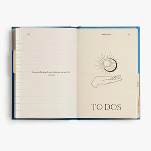 Personalizado A5 planificador autoguiado diario encuadernado cubierta de cuero hoja de oro diseño diario horario 369 manifestación cuaderno caja embalada - Product Image 6