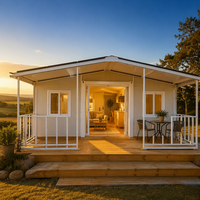 Oem maison de verre préfabriquée à bas prix 40ftx20ft petites maisons préfabriquées à vendre, maison mobile casas prefabricadas de madera