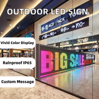 Pantalla LED P10 para Exteriores IP65, Programable, a Todo Color, Letrero con Mensajes de Texto, Señalización Digital Moderna para Tiendas Minoristas y Agencias