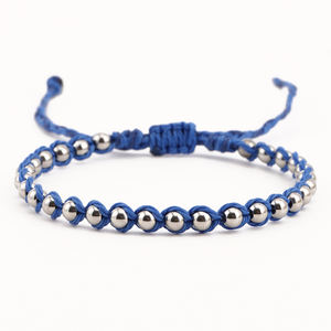 קיץ גולש בעבודת יד בוהמיאן יוניסקס קלוע צמיד ידידות צמיד חדש מצופה כסף ערימה צמיד חרוזים מעורבב צבעים מעורבים - Product Image 5